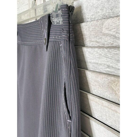 MONTON Grey Pinstripe Skirt Size 4 - Picture 5 of 9